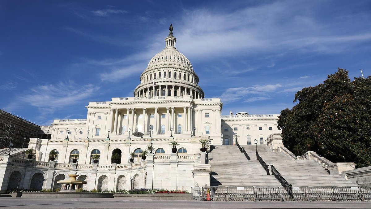 The U.S. Capitol building in Washington D.C. where lawmakers work.